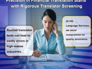 Global Financial Translation Services Protect Your Message
